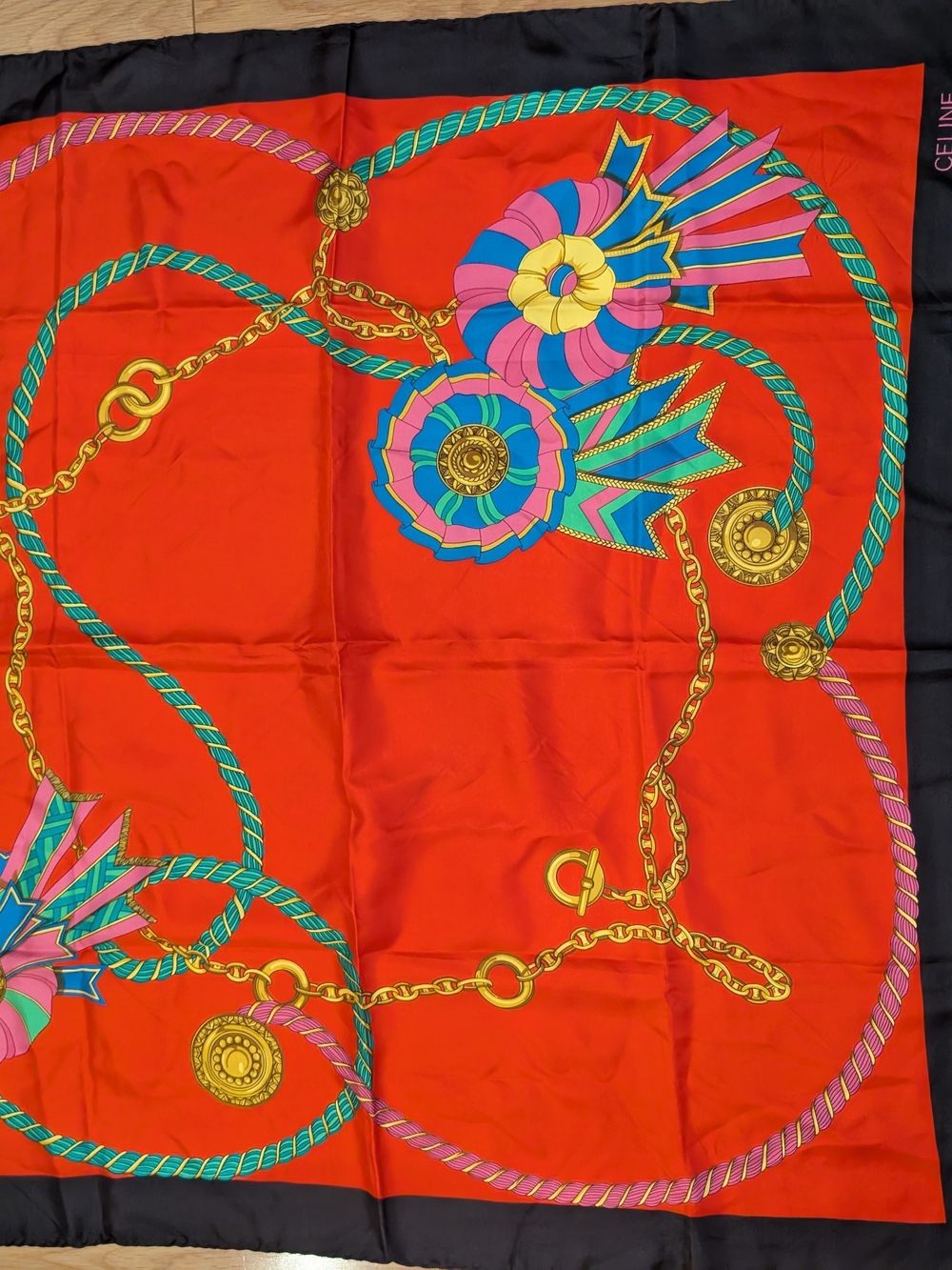 Celine Paris 90x90cm No COA Luxury Scarf